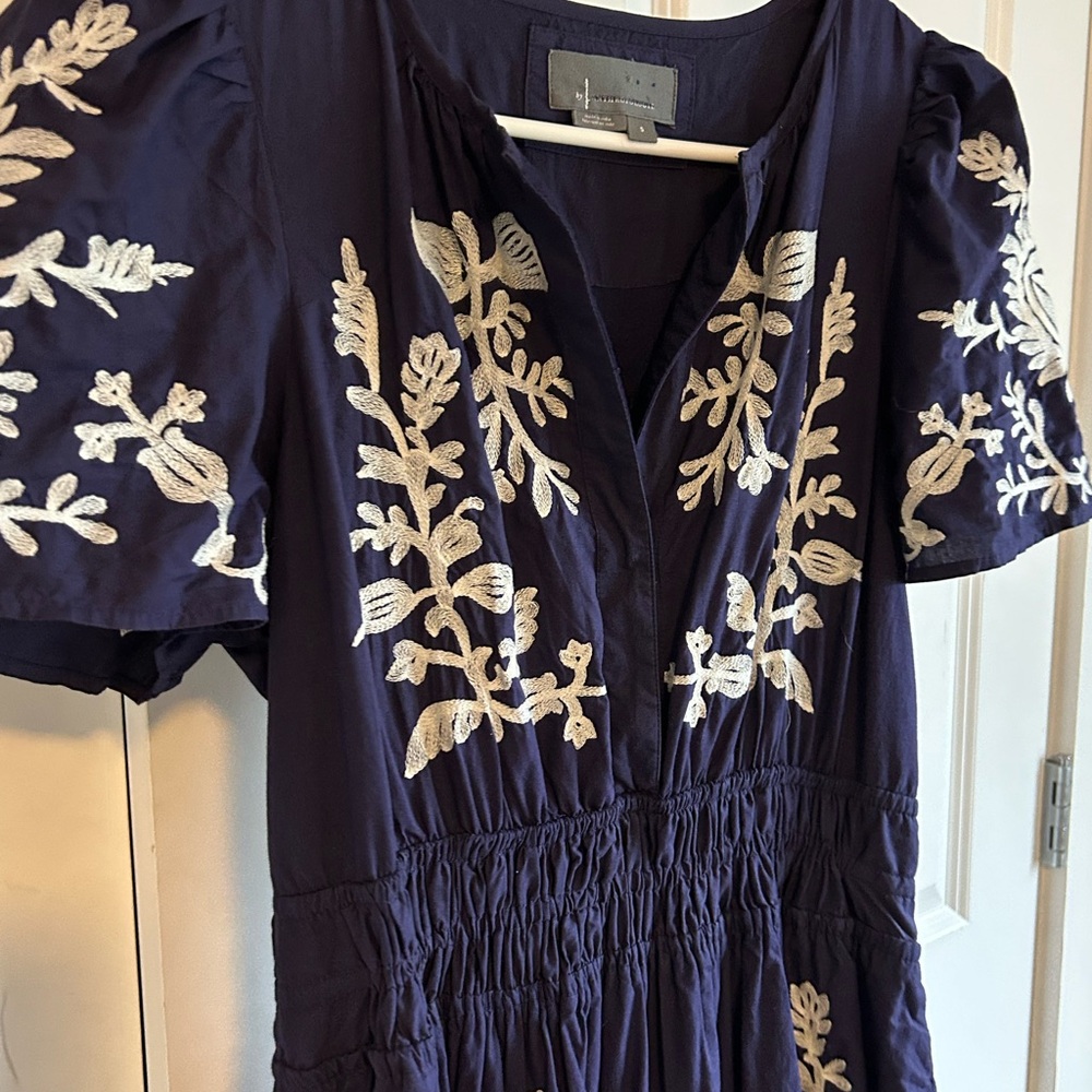Anthropologie Navy Blue Somerset Sundress - Picture 2 of 8
